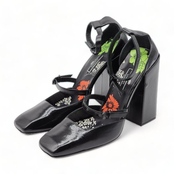 Versace Shoes - VERSACE MARY JANE BLOCK HEELS